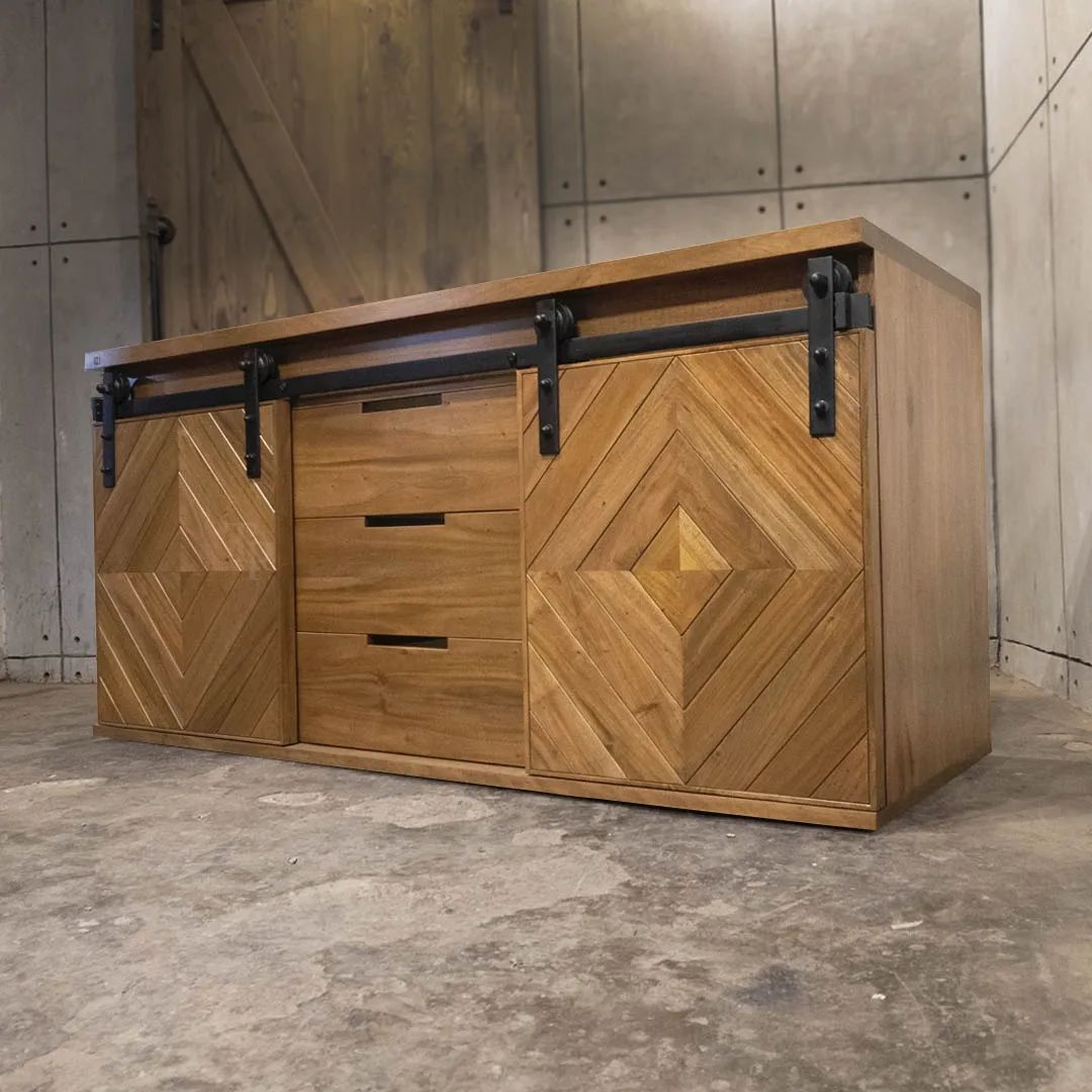 MARIO INDUSTRIAL FARMHOUSE BUFFET TABLE