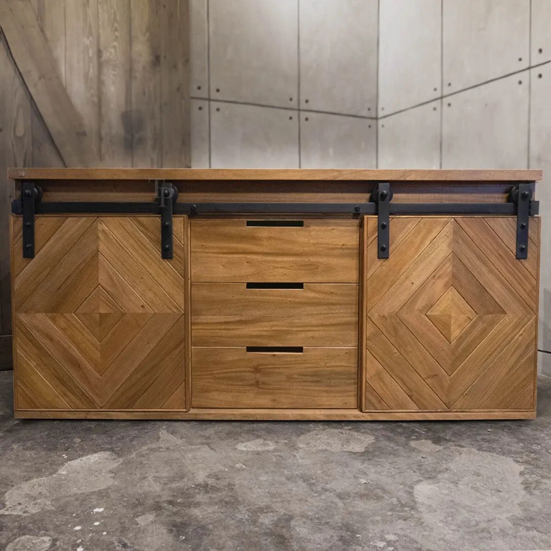 MARIO INDUSTRIAL FARMHOUSE BUFFET TABLE