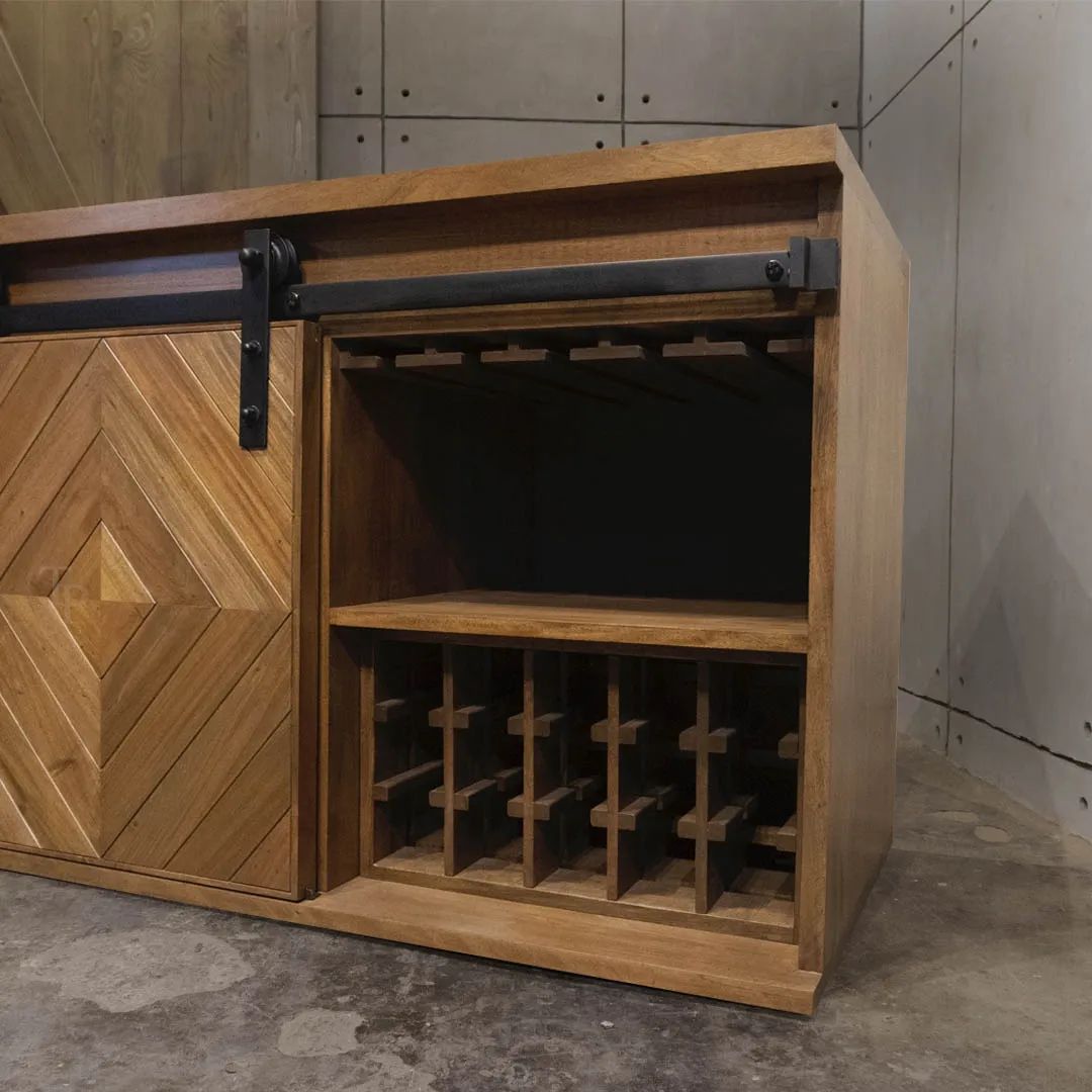 MARIO INDUSTRIAL FARMHOUSE BUFFET TABLE
