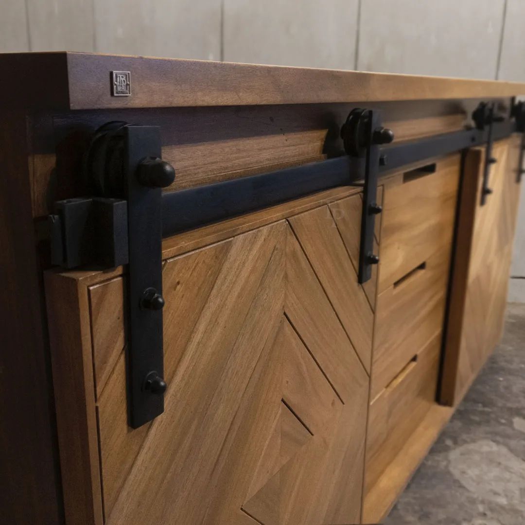 MARIO INDUSTRIAL FARMHOUSE BUFFET TABLE