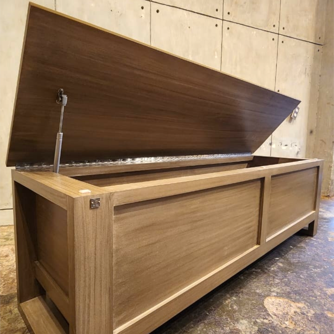 AVERY WOODEN STORAGE BENCH