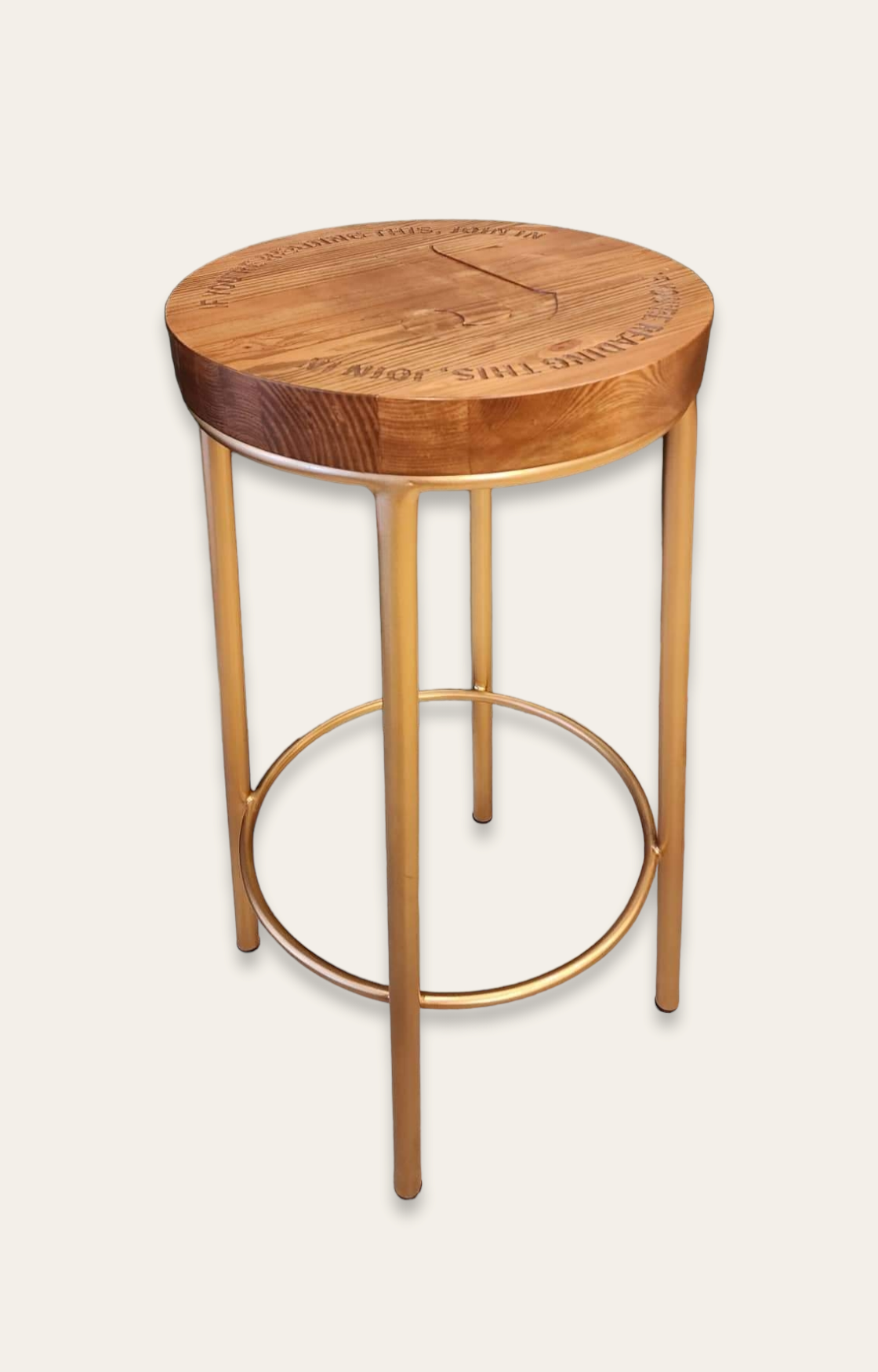 ROUND HIGH BAR STOOL