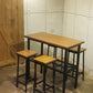 LUIGI BAR TABLE AND BAR STOOL