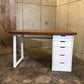 DALLAS DESK WITH 5-DRAWERS PEDESTAL